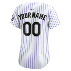 Colorado Rockies Nike Women's Home Limited Custom Jersey - White Jerseys