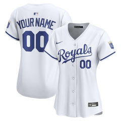 Kansas City Royals Nike Women's Home Limited Custom Jersey - White Jerseys