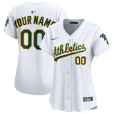 Athletics Nike Women's Home Limited Custom Jersey - White Jerseys