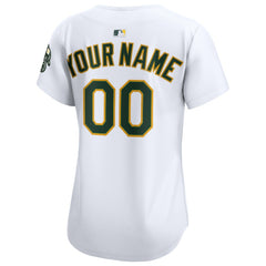 Athletics Nike Women's Home Limited Custom Jersey - White Jerseys