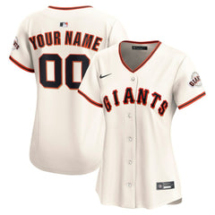San Francisco Giants Nike Women's Home Limited Custom Jersey - Cream Jerseys