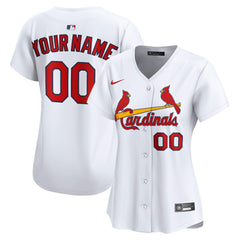St. Louis Cardinals Nike Women's Home Limited Custom Jersey - White Jerseys