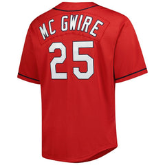 Mark McGwire St. Louis Cardinals Mitchell & Ness Big & Tall Cooperstown Mesh Batting Practice Jersey - Red Jerseys
