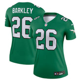Saquon Barkley Philadelphia Eagles Women's Legend Player Performance Top - Kelly Green Tops
