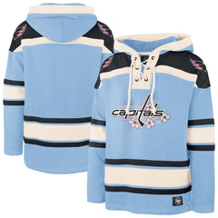 Washington Capitals '47 Cherry Blossom Lacer Pullover Hoodie - Light Blue | US 202652816