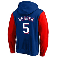 Corey Seager Texas Rangers Profile Big & Tall Name & Number Fleece Pullover Hoodie - Royal Hoodies