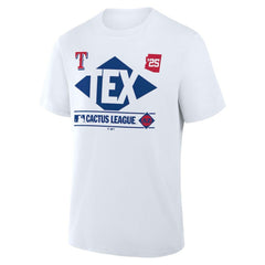 Texas Rangers Fanatics 2025 Spring Training Cactus League True Icon T-Shirt - White T-shirts