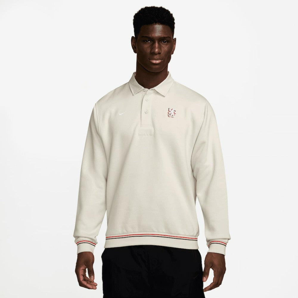 Chelsea Club Long Sleeve Polo Cream - Nike on sale