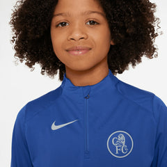 Chelsea Youth 2025/26 Strike Drill Quarter-Zip Dri-FIT Long Sleeve Top Blue - Nike outlet