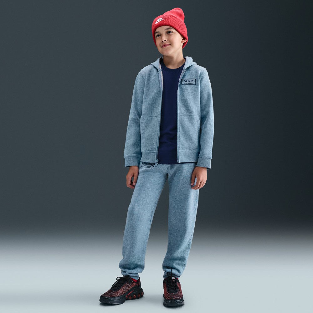Paris Saint-Germain Youth Club Full-Zip Hoodie Heather Blue - Nike for sale