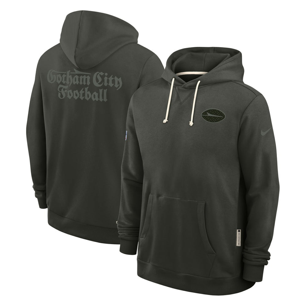New York Jets 2025 Rivalries Collection Standard Issue Sideline Dri-FIT Hoodie - Gotham Green Hoodies