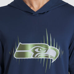 Seattle Seahawks 2025 Rivalries Collection Sideline Dri-FIT Long Sleeve Hoodie T-Shirt - College Navy Hoodies