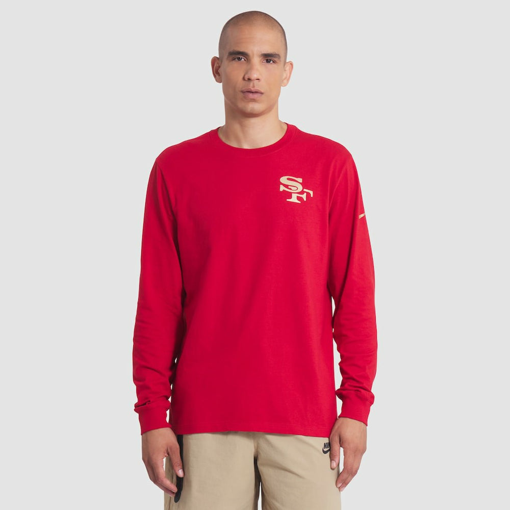 San Francisco 49ers 2025 Rivalries Collection Essential Long Sleeve T-Shirt - Scarlet T-shirts