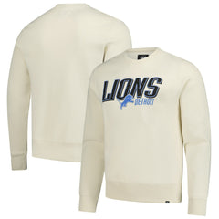 Detroit Lions '47 Locked In Headline Pullover Sweatshirt - Cream Pullover