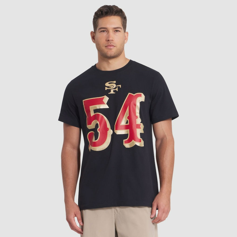 Fred Warner San Francisco 49ers 2025 Rivalries Collection Player Name & Number T-Shirt - Black T-shirts