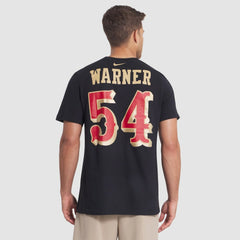 Fred Warner San Francisco 49ers 2025 Rivalries Collection Player Name & Number T-Shirt - Black T-shirts