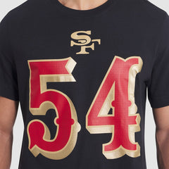Fred Warner San Francisco 49ers 2025 Rivalries Collection Player Name & Number T-Shirt - Black T-shirts