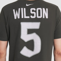 Garrett Wilson New York Jets 2025 Rivalries Collection Player Name & Number T-Shirt - Gotham Green T-shirts