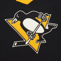 Pittsburgh Penguins Mitchell & Ness Women's Heritage Lace-Up Pullover Sweatshirt - Black | US 202660264