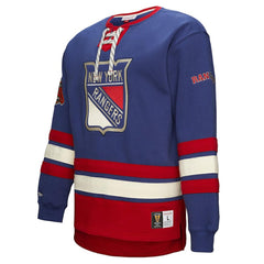 New York Rangers Heritage Lace-Up Pullover Sweatshirt - Royal | US 202660267