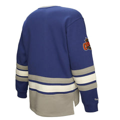 Toronto Maple Leafs Heritage Lace-Up Pullover Sweatshirt - Blue | US 202660274
