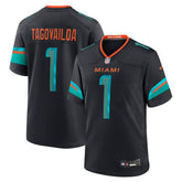 Tua Tagovailoa Miami Dolphins 2025 Rivalries Collection Game Jersey - Pitch Blue Jerseys