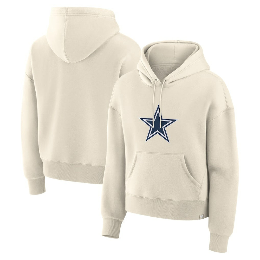 Dallas Cowboys Women's Dove Legacy Pullover Hoodie - Cream Hoodies