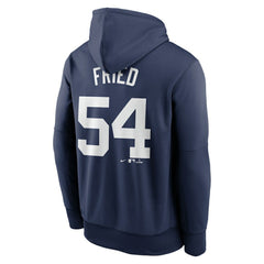 Max Fried New York Yankees Nike Name & Number Pullover Hoodie - Navy Hoodies