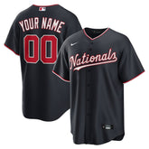 Washington Nationals Nike Alternate Custom Replica Jersey - Navy Jerseys