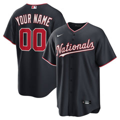 Washington Nationals Nike Alternate Custom Replica Jersey - Navy Jerseys