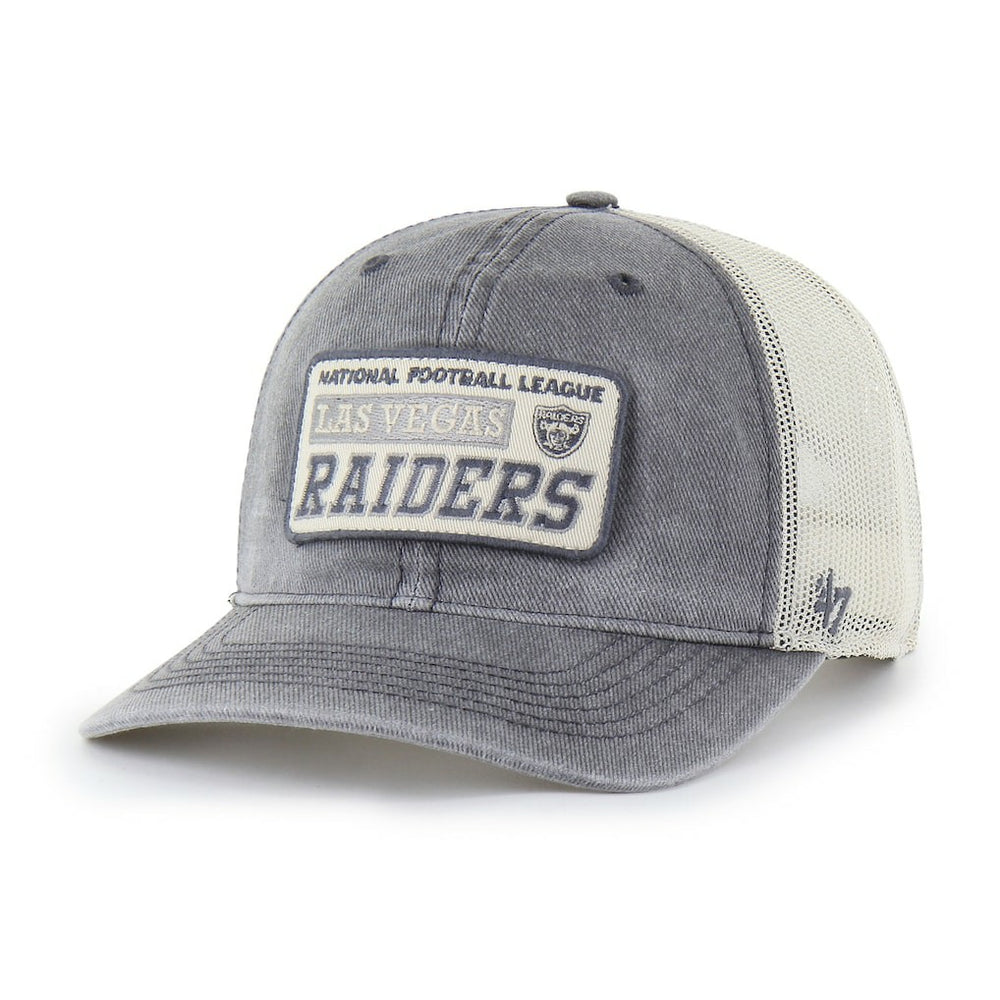 Las Vegas Raiders '47 Canteen Relaxed Trucker Adjustable Hat - Charcoal Hats