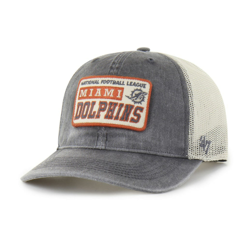 Miami Dolphins '47 Canteen Relaxed Trucker Adjustable Hat - Charcoal Hats