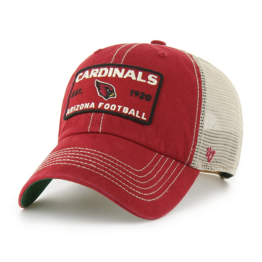 Arizona Cardinals '47 Wabash Trucker Clean Up Adjustable Hat - Cardinal Hats