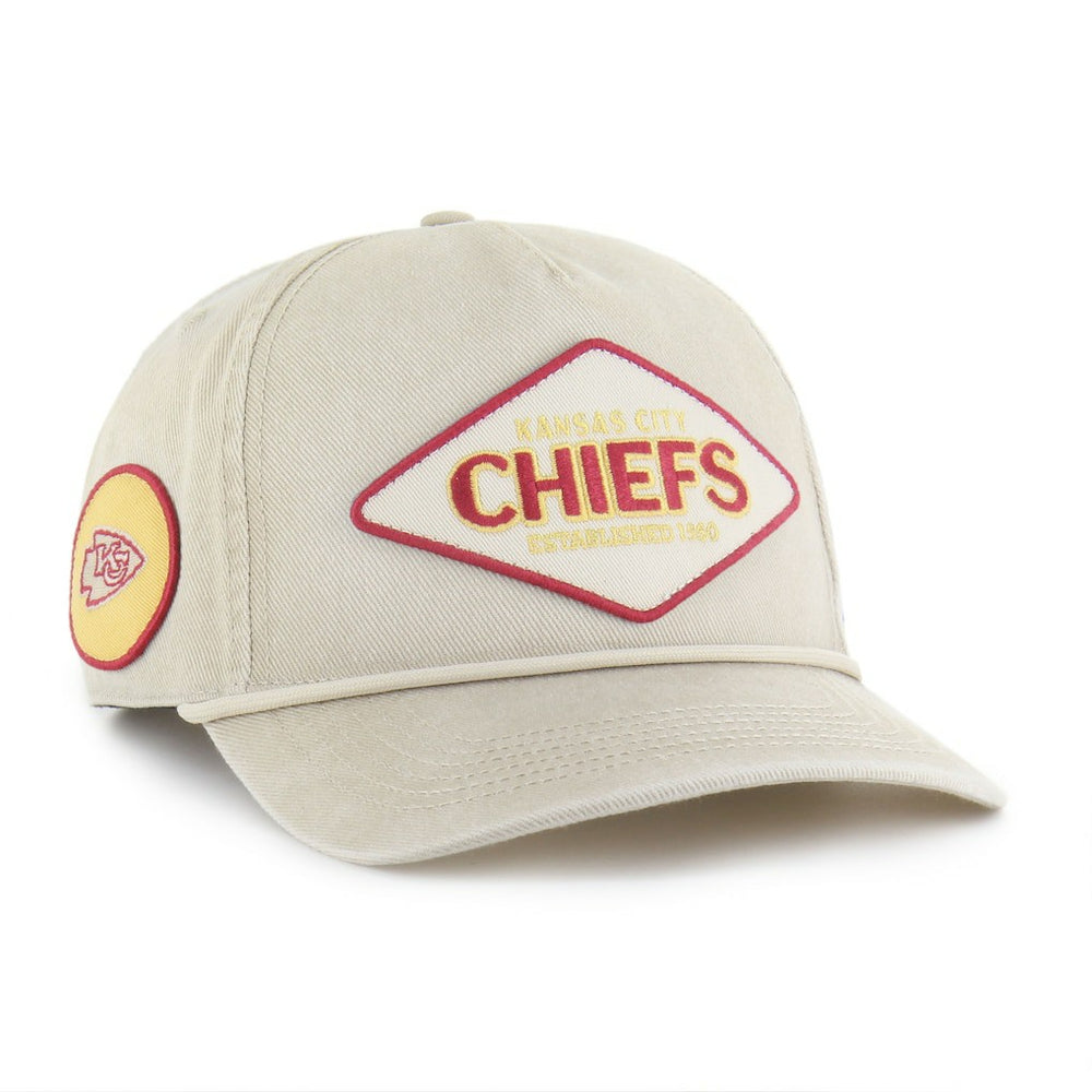 Kansas City Chiefs '47 Cairn Hitch Adjustable Hat - Khaki Hats
