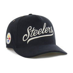 Pittsburgh Steelers '47 Golden Age Corduroy Hitch Adjustable Hat - Black Hats