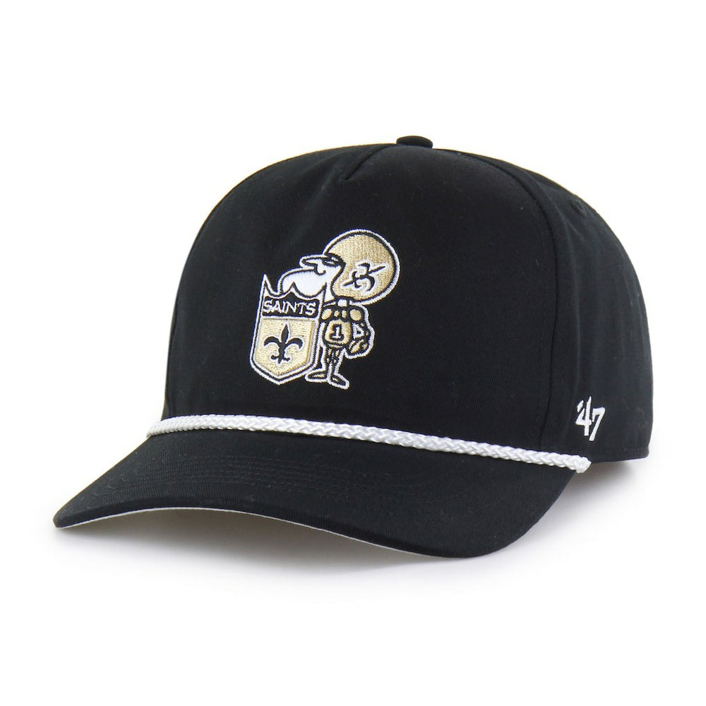 New Orleans Saints '47 Rope Hitch Adjustable Hat - Black Hats