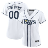 Tampa Bay Rays Nike Women's Home Custom Replica 2.0 Jersey - White Jerseys