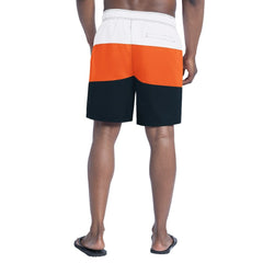 Chicago Bears G-III Sports by Carl Banks Sunrise Volley Swim Shorts - Navy/Orange Shorts