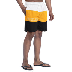 Pittsburgh Steelers G-III Sports by Carl Banks Sunrise Volley Swim Shorts - Black/Gold Shorts