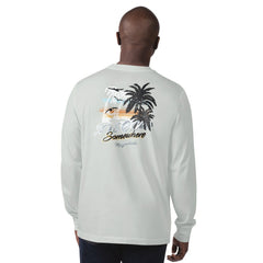 Las Vegas Raiders Margaritaville It's Five O'Clock Somewhere Long Sleeve T-Shirt - Gray T-shirts