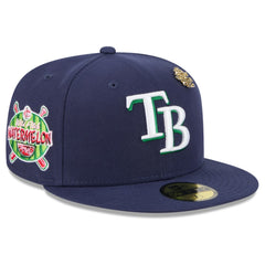 Tampa Bay Rays New Era 2025 Big League Chew 59FIFTY Fitted Hat - Navy Hats