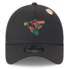 Baltimore Orioles New Era 2025 Big League Chew A-Frame 9FORTY Adjustable Trucker Hat - Black Hats