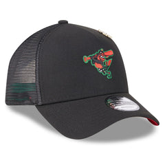 Baltimore Orioles New Era 2025 Big League Chew A-Frame 9FORTY Adjustable Trucker Hat - Black Hats