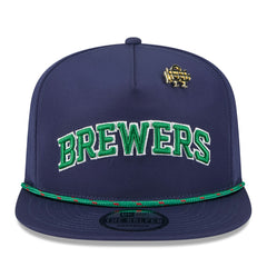 Milwaukee Brewers New Era 2025 Big League Chew Golfer Snapback Hat - Navy Hats