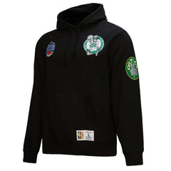 Boston Celtics Hardwood Classics Blackout Collection Pullover Hoodie Black - Mitchell & Ness