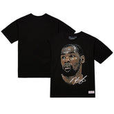 Kevin Durant NBA Unisex Real Big Face Player T-Shirt Black - Mitchell & Ness outlet