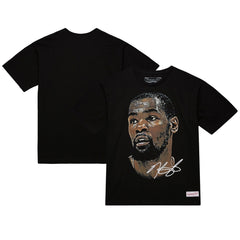 Kevin Durant NBA Unisex Real Big Face Player T-Shirt Black - Mitchell & Ness outlet