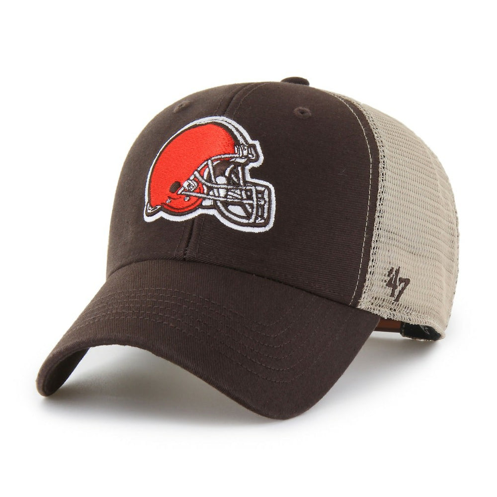 Cleveland Browns '47 Flagship MVP Trucker Adjustable Hat - Brown/Natural Hats