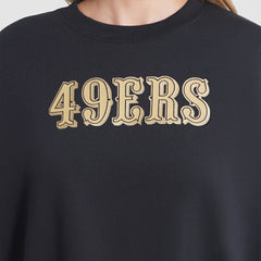 San Francisco 49ers Women's 2025 Rivalries Collection Oversized Phoenix Fleece Sweatshirt - Black Sweatshirts