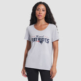 New England Patriots Women's 2025 Rivalries Collection Slub Dri-FIT T-Shirt - Silver T-shirts